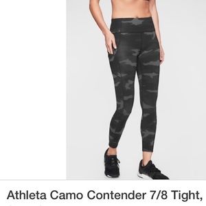 Athleta Camo Contender 7/8th tight